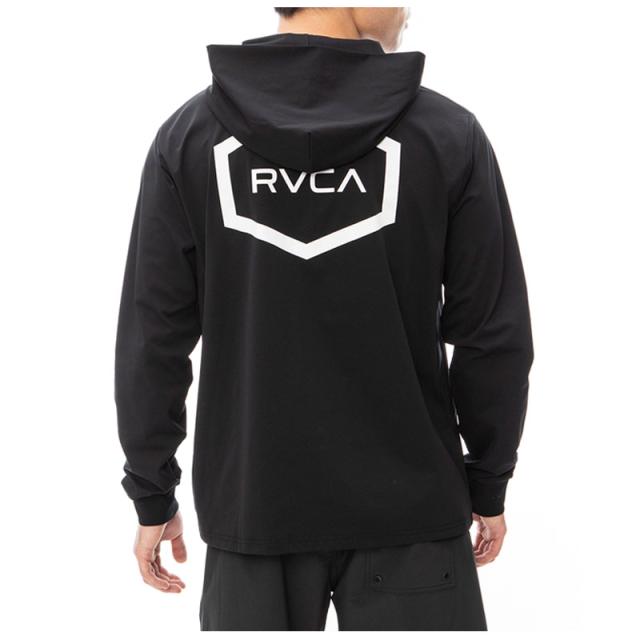 ルーカ RVCA HEX LS SURF HOODIE ラッシュガード フーディー ジップアップ 男性 be041-800