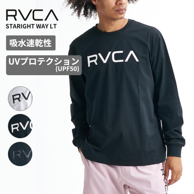 ルーカ メンズ 速乾性 UVカット 長袖ラッシュガード STARIGHT WAY LT 長袖サーフTシャツ ロングTシャツ カットソー トップス スケーター BG041855
