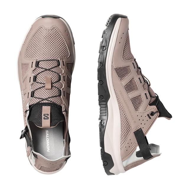 サロモン メンズ 速乾 通気性 ウォーターシューズ SALOMON テックアンフィビアン 5 TECHAMPHIBIAN 5 Walnut / Wrought Iron / Black L49104200