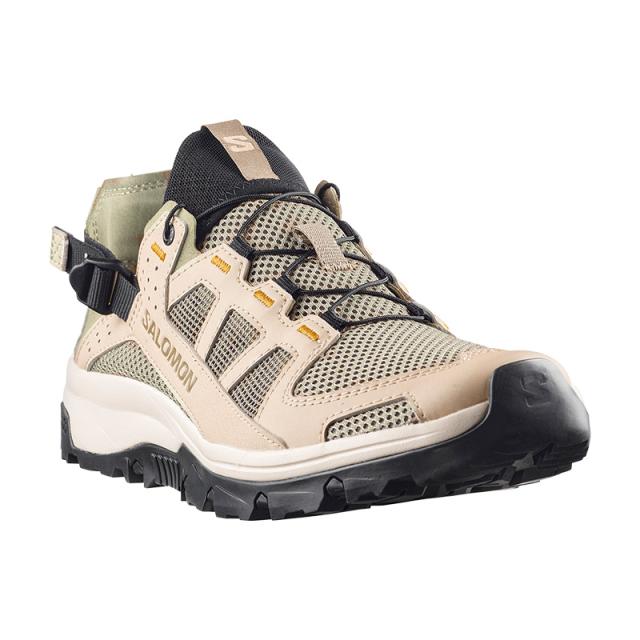 サロモン メンズ 速乾 通気性 ウォーターシューズ SALOMON テックアンフィビアン 5 TECHAMPHIBIAN 5 Eucalyptus / Aloe / Cyber Yellow L49104300