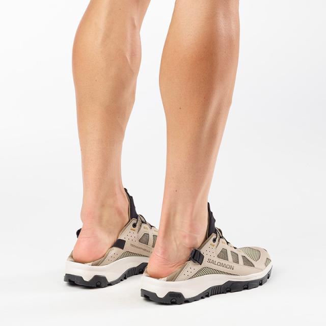 サロモン メンズ 速乾 通気性 ウォーターシューズ SALOMON テックアンフィビアン 5 TECHAMPHIBIAN 5 Eucalyptus / Aloe / Cyber Yellow L49104300