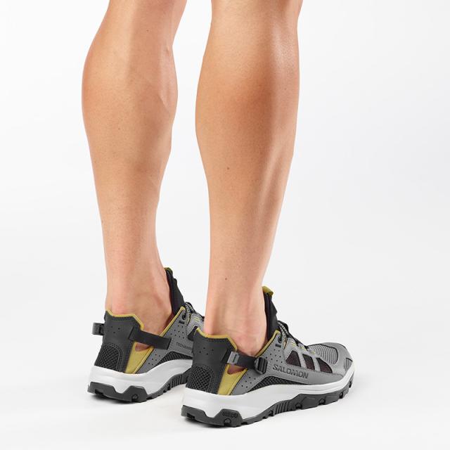 サロモン メンズ 速乾 通気性 ウォーターシューズ SALOMON テックアンフィビアン 5 TECHAMPHIBIAN 5 Castlerock / Willow / Black L49227700