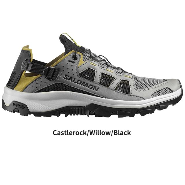 サロモン メンズ 速乾 通気性 ウォーターシューズ SALOMON テックアンフィビアン 5 TECHAMPHIBIAN 5 Castlerock / Willow / Black L49227700