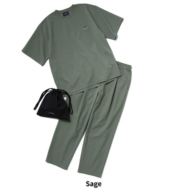 サウザンド マイル メンズ セットアップ THOUSAND MILE ショートスリーブＴシャツ＆ロングパンツセット 3点セット SHORT SLEEVE T-SHIRT & LONG PANTS SET HIGH AIR PERMEABILITY TM261HA00291_8