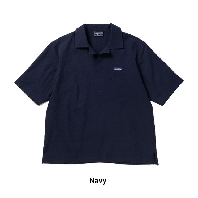 サウザンド マイル メンズ 半袖シャツ THOUSAND MILE ショートスリーブ スキッパーシャツ シアサッカー SHORT SLEEVE SKIPPER SHIRT SEERSUCKER TM261SS00211_10