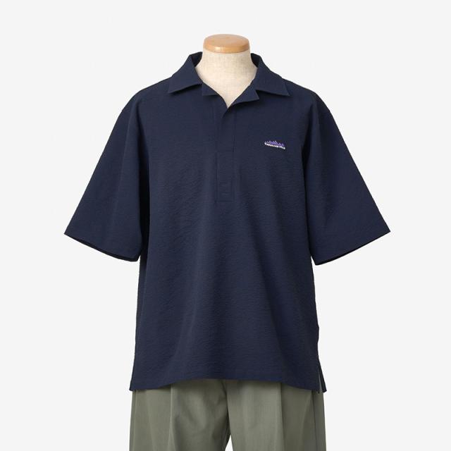 サウザンド マイル メンズ 半袖シャツ THOUSAND MILE ショートスリーブ スキッパーシャツ シアサッカー SHORT SLEEVE SKIPPER SHIRT SEERSUCKER TM261SS00211_6