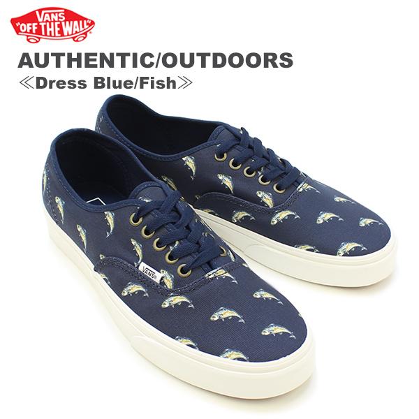 バンズ Vans オーセンティック アウトドア Authentic Outdoors メンズ キャンバス スニーカー Dress Blue Fish の通販はau Pay マーケット Neo Globe Au Pay マーケット店