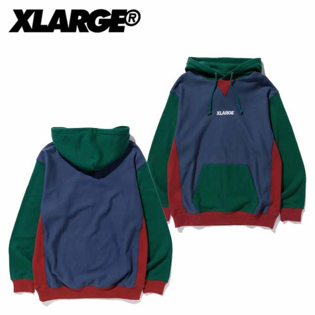 エクストララージ(X-LARGE) PANELED PULLOVER HOODED SWEAT プルオーバーパーカー/スウェット/メンズ 送料無料 【10】[AA]