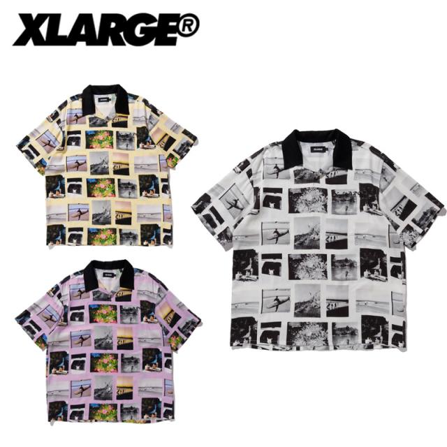 エクストララージ X-LARGE S/S ALLOVER PHOTO PRINT SHIRT プリントシャツ 半袖シャツ カジュアル トップス 101212014005
