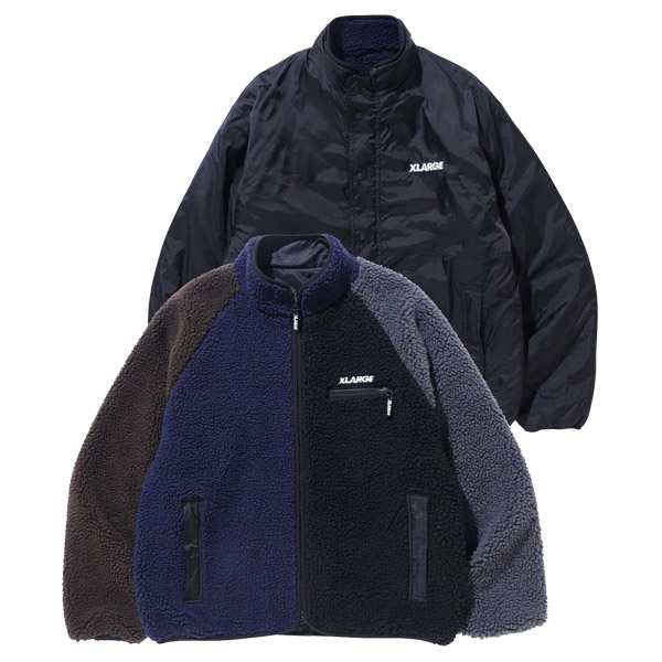 エクストララージ(X-LARGE) REVERSIBLE BOA JACKET リバーシブル ボア