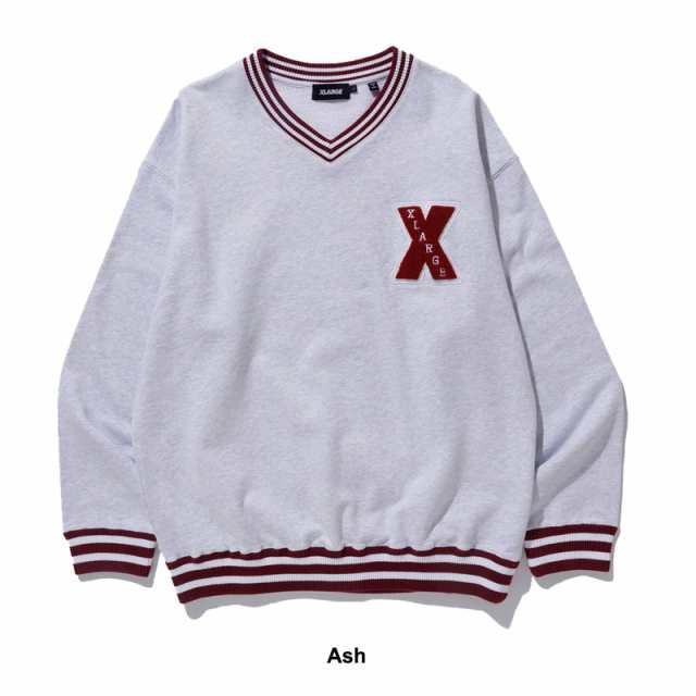 エクストララージ(X-LARGE) X LOGO V NECK SWEAT スウェット トップス