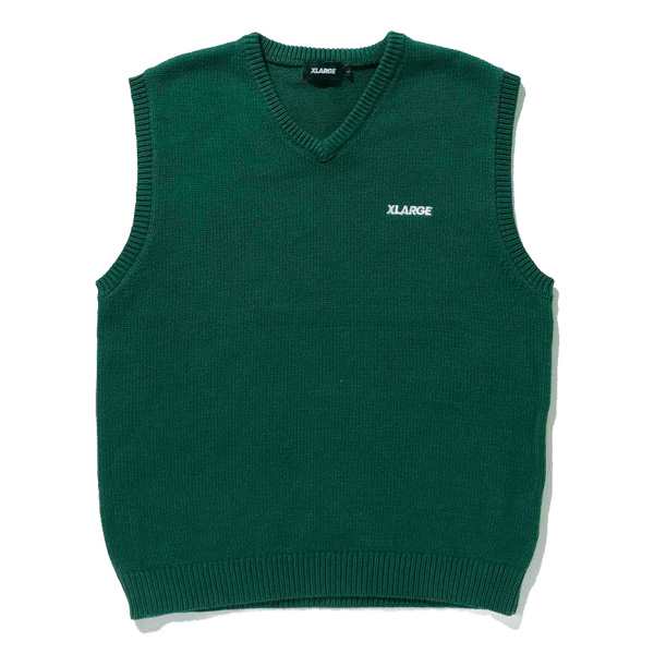 エクストララージ(X-LARGE) STANDARD LOGO KNIT VEST ニット ベスト