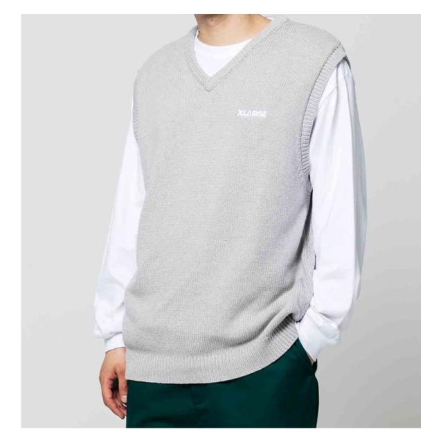 エクストララージ X-LARGE STANDARD LOGO KNIT VEST ニット ベスト 