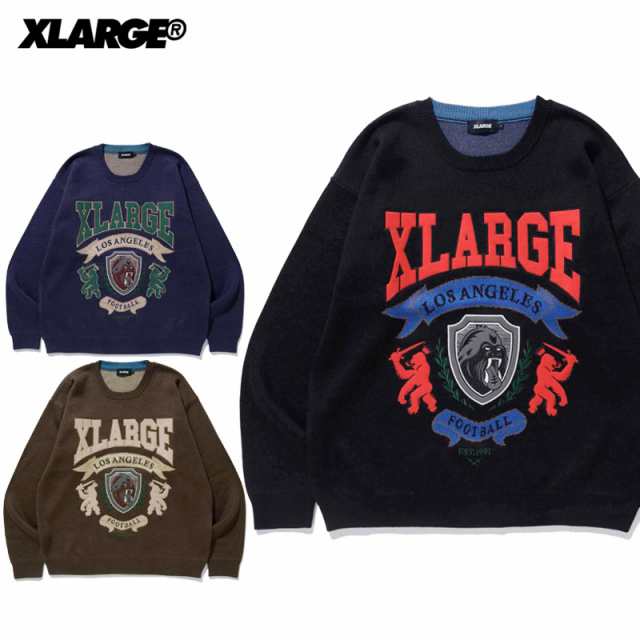 エクストララージ(X-LARGE) EMBLEM LOGO CREWNECK KNIT クルーネックセーター /トップス メン[AA]