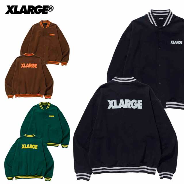 エクストララージ(XLARGE) SWEAT VARSITY JACKET スウェット バーシティ ジャケット スタジャン/アウター [AA]