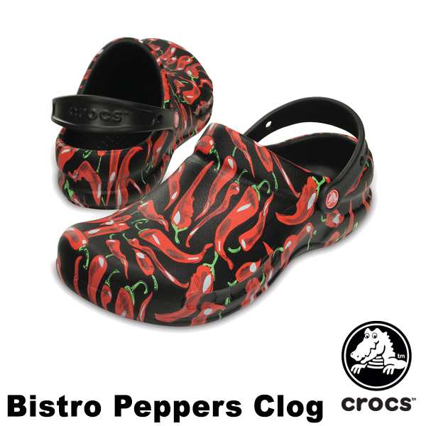crocs with peppers on them