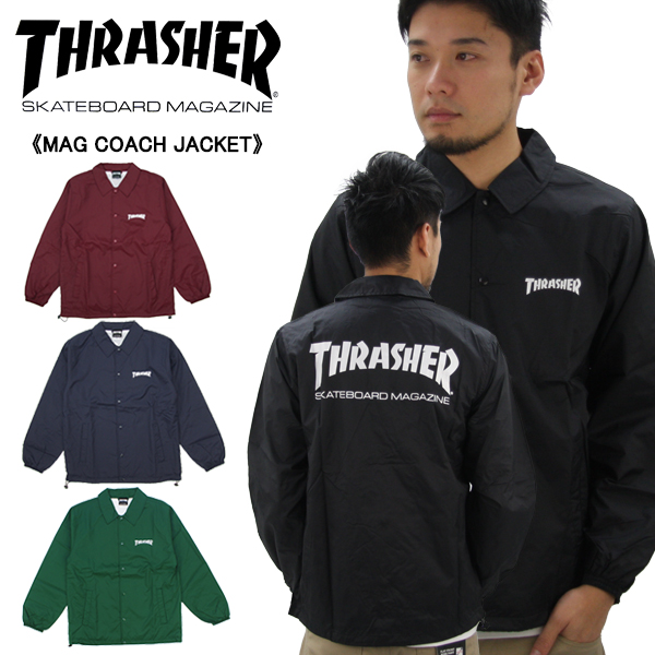 スラッシャー THRASHER MAG COACH JACKET メンズ コーチ ジャケット アウター th8901cの通販は