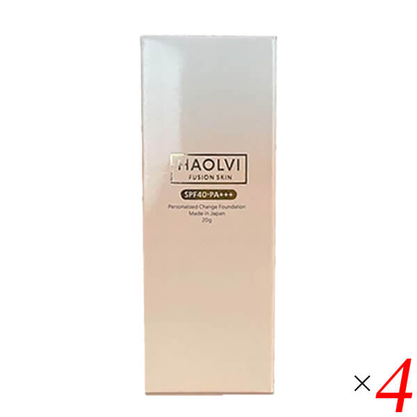 ハオルビ パーソナライズファンデーション SPF40・PA+++ 20g 4個セット チューブタイプ 美容液 UV 幹細胞 送料無料の通販は