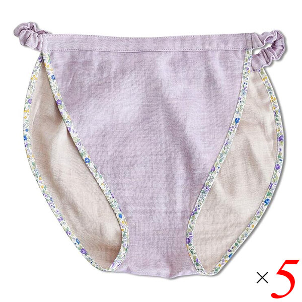 フンディーフンディー オーガニックコットン ダブルガーゼ ラベンダー 5個セット ふんどし 褌 女性用 6,973円