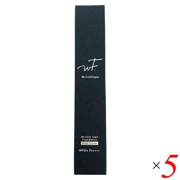 【当店最大16%+日曜5%】〜6/15(月)9:59！WrinkFade リンクフェード 薬用ハイカバーファンデーション 20g 5個セット 医薬部外品 ナイアシンアミド 保湿