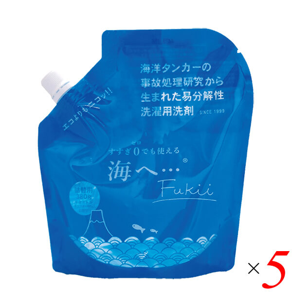 がんこ本舗 海へ 洗剤 海へ…Fukii 詰替パック380g 5個セット がんこ本舗 送料無料の通販は 12,760円