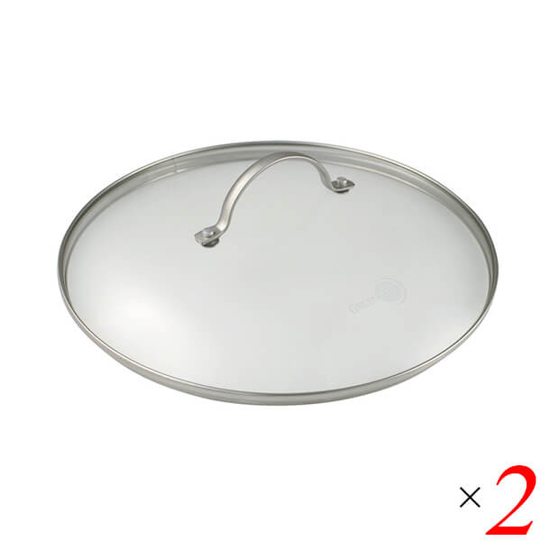 【お買い物ラリー！ポイント最大+5%！】フライパン 蓋 ガラス グリーンパン ガラス蓋26cm 2個セット ゼンケン 送料無料