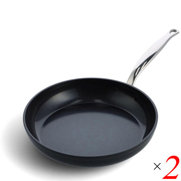フライパン IH フッ素不使用 グリーンパン バルセロナプロ フライパン28cm 2個セット ゼンケン 送料無料の通販は 32,100円