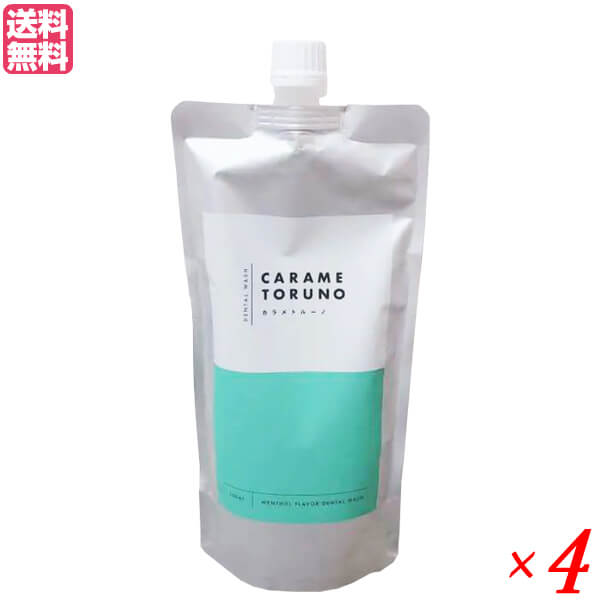 カラメトルーノ デンタルウォッシュ300ml 4袋セット 医薬部外品 マウスウォッシュ 送料無料の通販は 9,471円