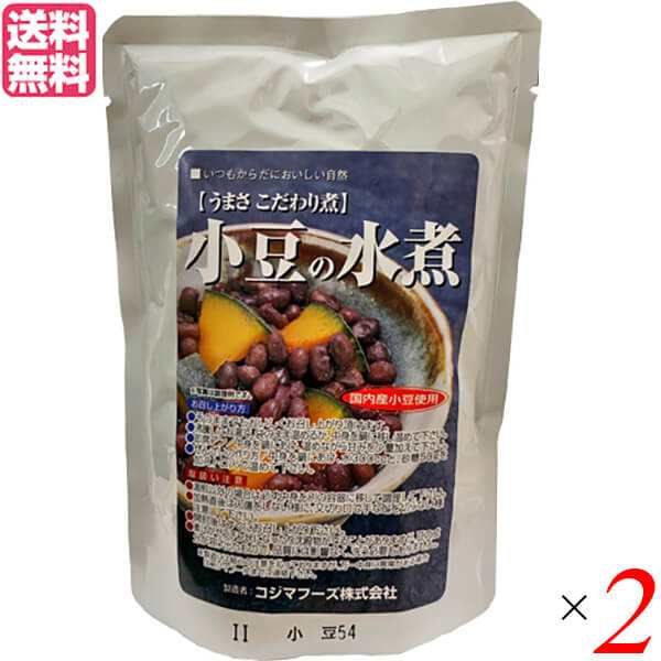 水煮　マーケット　送料無料の通販はau　マーケット－通販サイト　230g　メキキング　コジマフーズ　小豆の水煮　小豆　PAY　PAY　あずき　２個セット　au