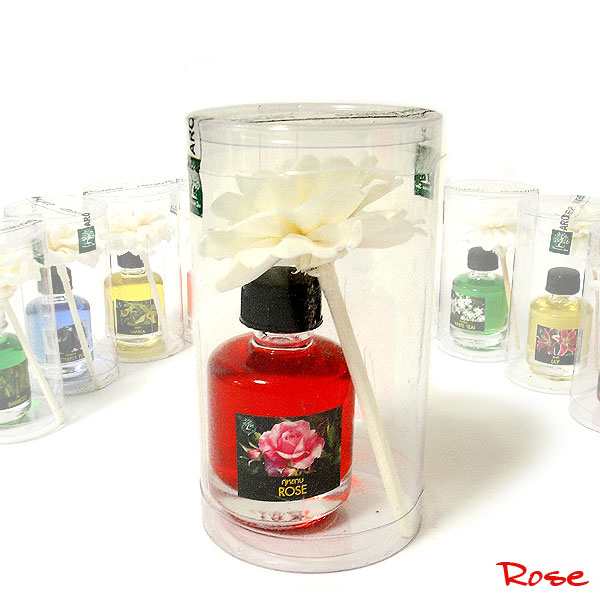 Rose ディフューザー付き アロマオイル ローズ 薔薇 アロマテラピーオイル 15ｍｌ香るスティック付き タイ雑貨の通販はau Pay マーケット アジアン雑貨 インテリアangkasa