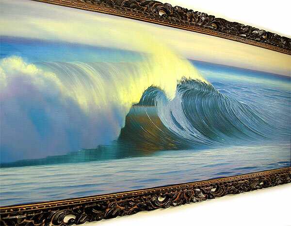 バリアート絵画 特大 横 『Big Wave』 Windy Special Order作品 [額横