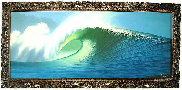 バリアート絵画 特大 横 『Big Wave』 Windy Special Order作品 [額横