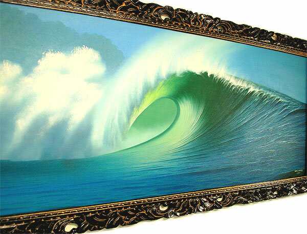 バリアート絵画 特大 横 『Big Wave』 Windy Special Order作品 [額横