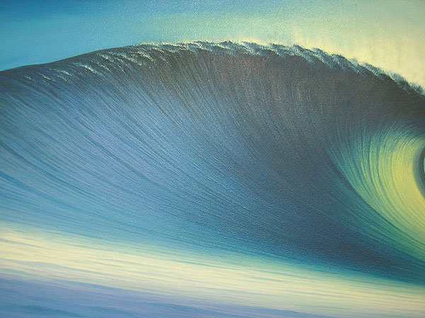 バリアート絵画 特大 横 『Big Wave in Sunset』 Windy Special Order