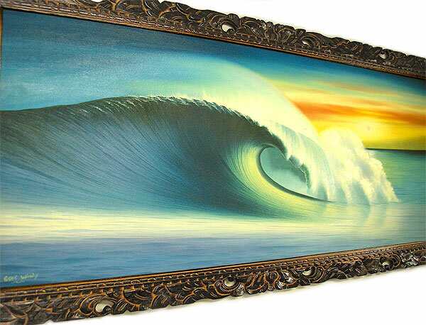 バリアート絵画 特大 横 『Big Wave in Sunset』 Windy Special Order