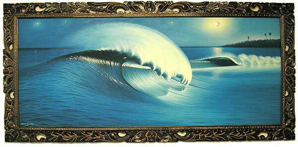 バリアート絵画 特大 横 『Moonlight Big Wave』 Windy Special Order