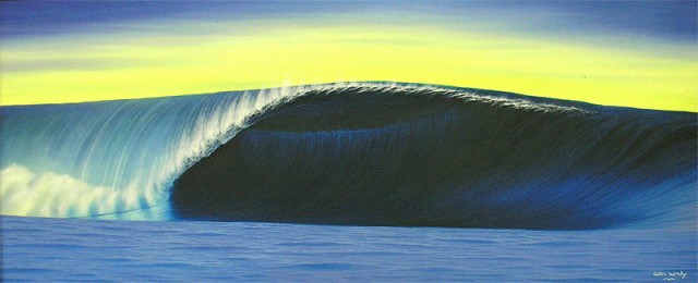 バリアート絵画特大横『Moonlight Big Wave』WindySpecial Order作品