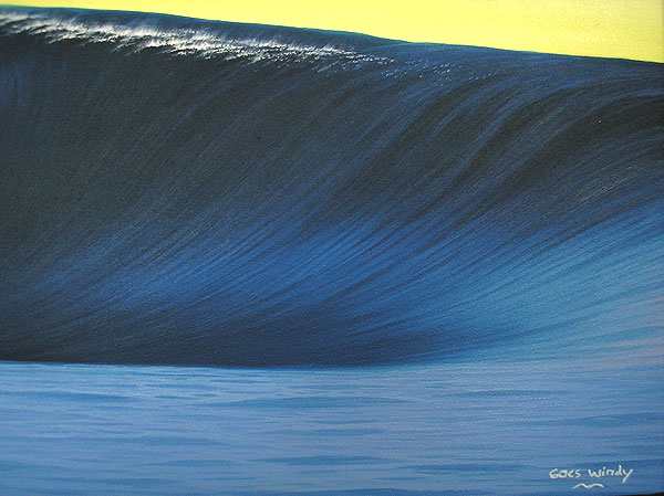 バリアート絵画特大横『Moonlight Big Wave』WindySpecial Order作品