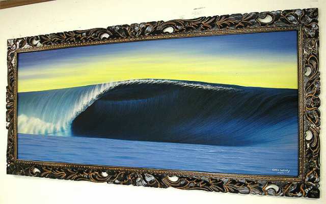 バリアート絵画特大横『Moonlight Big Wave』WindySpecial Order作品