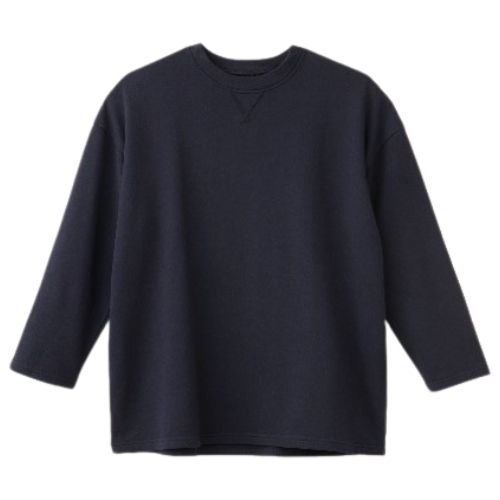 【竹布特典】The★（ひとつぼし）スウェットラウンドネック ダークネイビー フリーサイズ 【ナファ生活研究所】※送料無料（一部地域を除く）