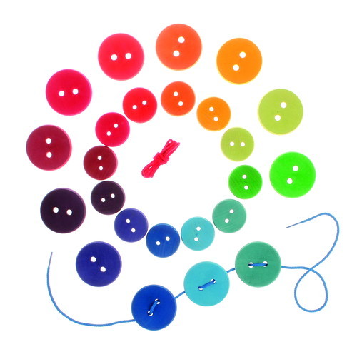 ひも通し・虹のボタン （GM10317） 【グリムス/Grimms】 【3歳頃から】※キャンセル不可 5,500円