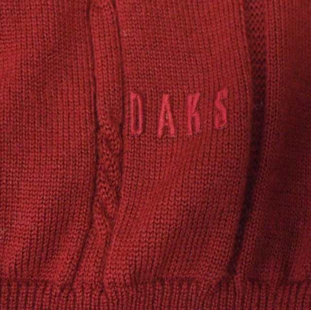 難有 [SALE] DAKS ダックス 定番 ニットベスト (エンジ セーター ...