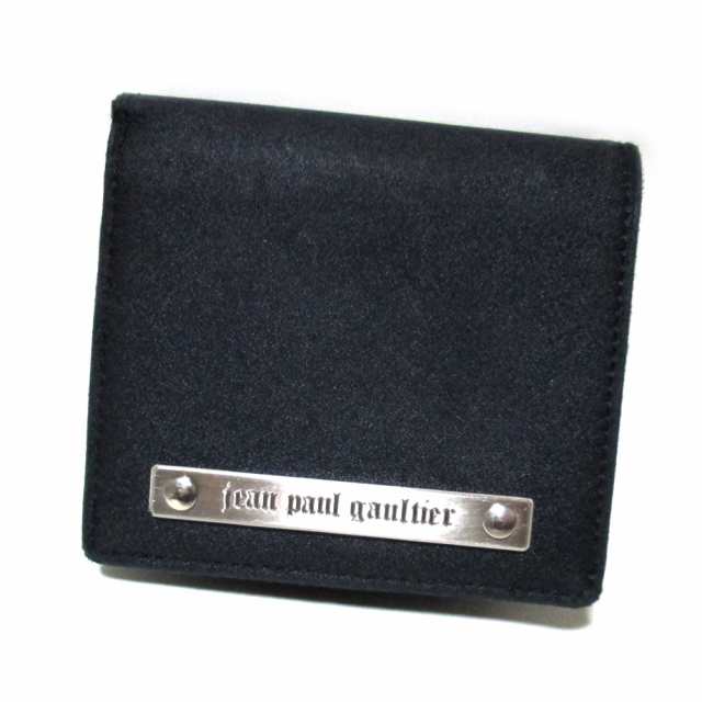 Jean Paul Gaultier ジャンポールゴルチエ メタルプレートウォレット 折財布 ゴルチェ 黒 レザー 1237 中古 の通販はau Pay マーケット Jimu