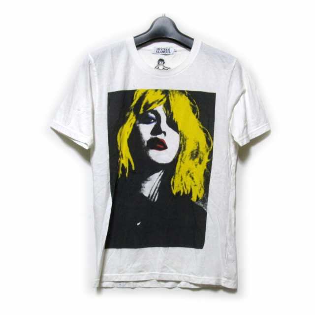 HYSTERIC GLAMOUR ヒステリックグラマー「S」COURTNEY LOVE MISS WORLD Tシャツ (白 半袖 パンク)  124942 【中古】｜au PAY マーケット