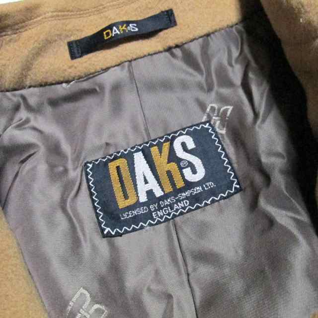 DAKS ダックス「11」定番 カシミヤ混ステンカラーロングコート