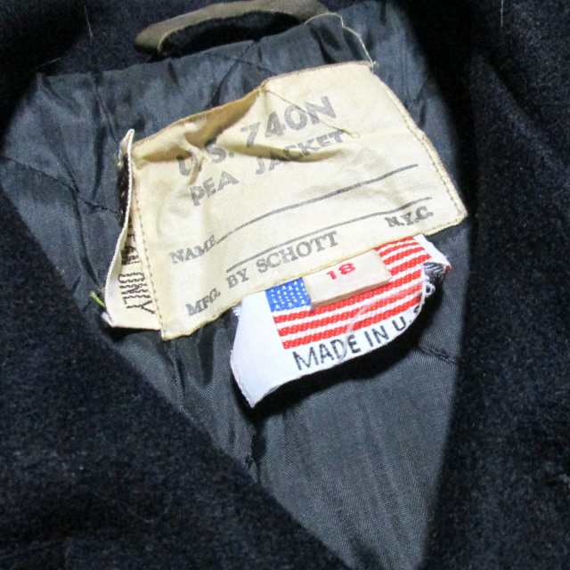 Vintage SCHOTT ヴィンテージ ショット「18」アメリカ製 U.S.740N PEA