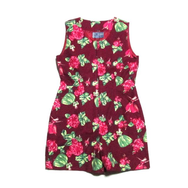 美品 Vintage Kenzo ヴィンテージ ケンゾー F フラワーサロペットワンピース 花柄 1312 中古 の通販はau Pay マーケット Jimu