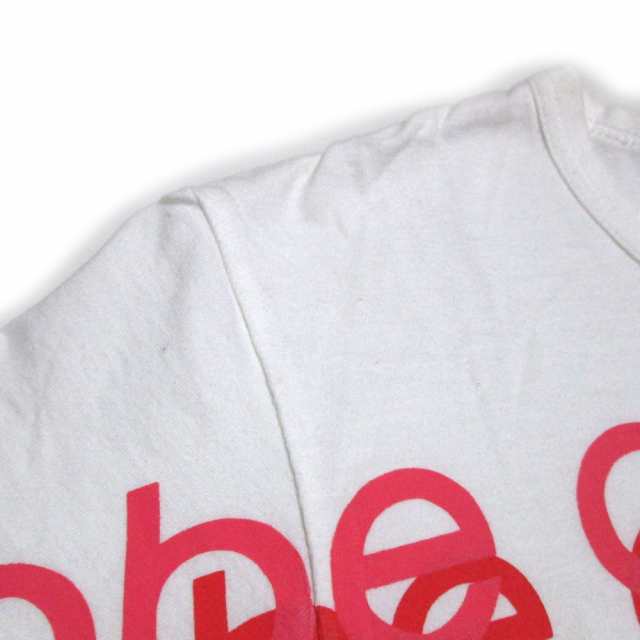 robe de chambre COMME des GARCONS ローブドシャンブル コムデギャルソン 1999 グラデーションロゴTシャツ (白  半袖) 131421 【中古】｜au PAY マーケット