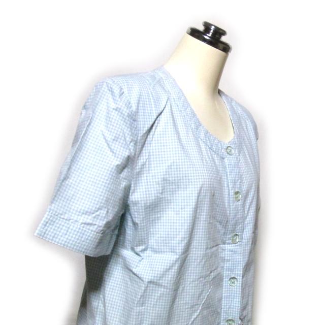 Vintage INGEBORG ヴィンテージ インゲボルグ「M」ギンガムチェックリボンブラウス (PINK HOUSE) 131595 【中古】