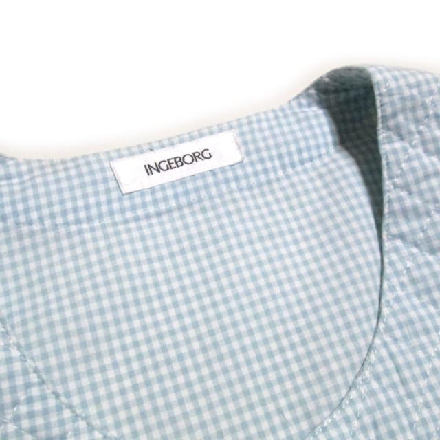 Vintage INGEBORG ヴィンテージ インゲボルグ「M」ギンガムチェックリボンブラウス (PINK HOUSE) 131595 【中古】